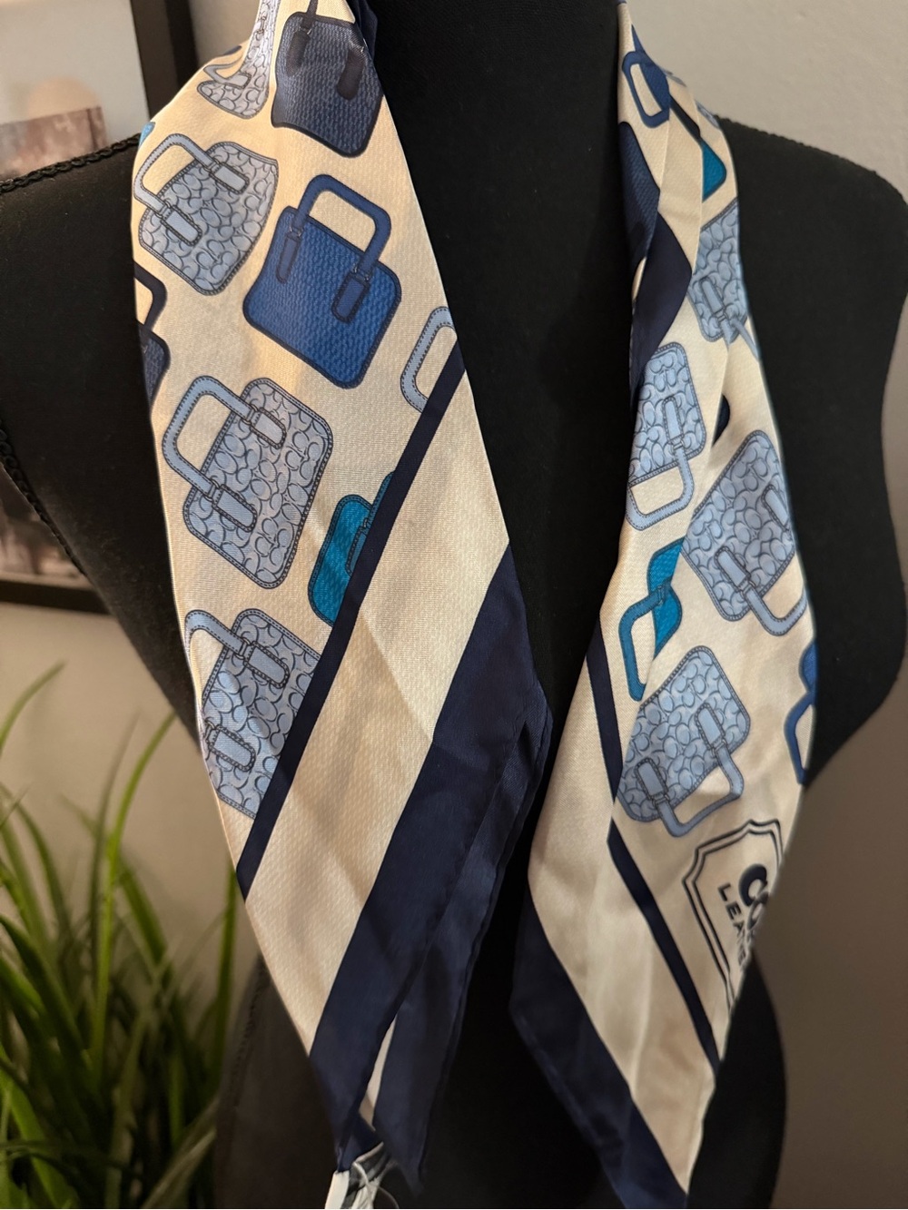Coach Trompe L’Oeil Silk Scarf (NWT)